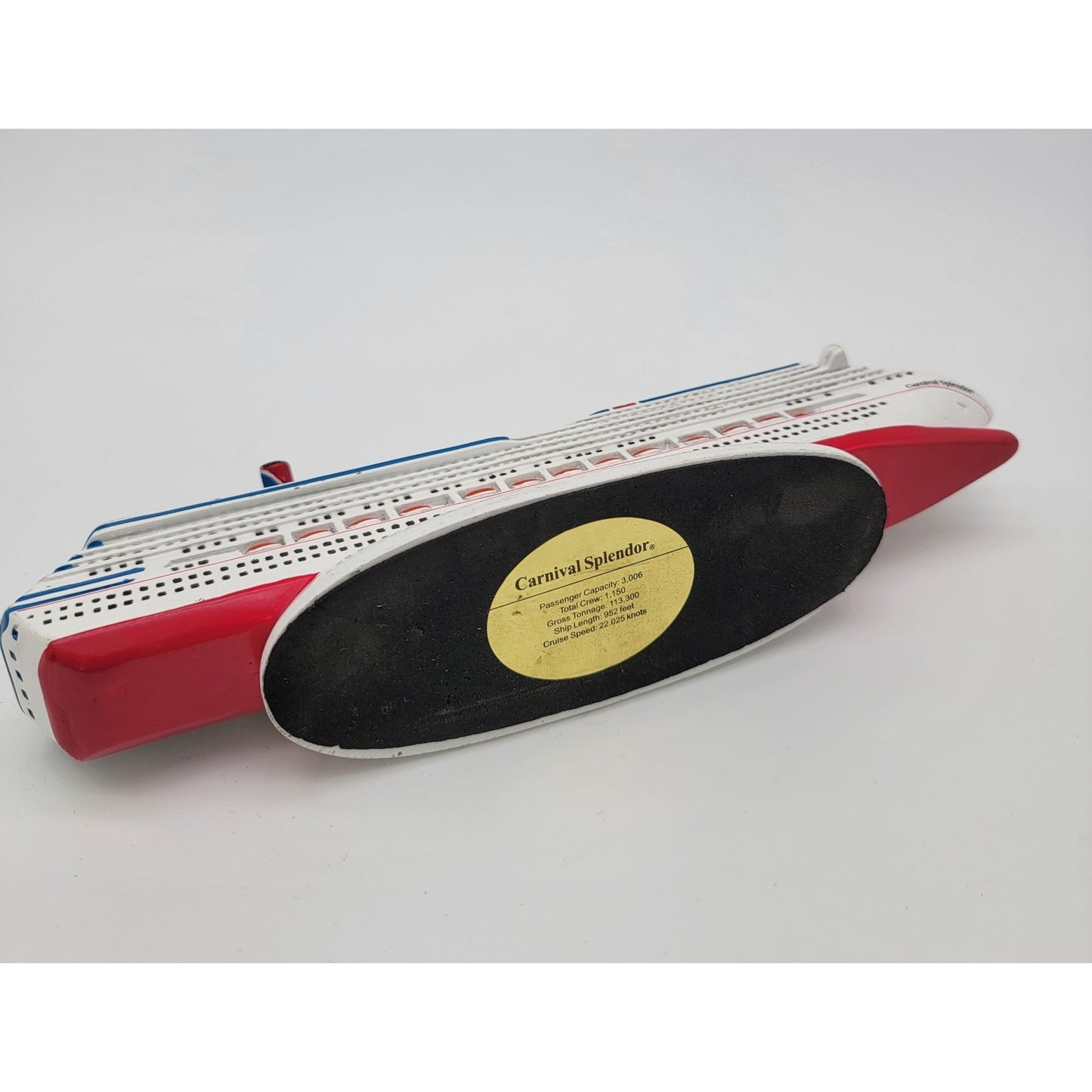 Carnival Splendor Collectible Cruise Ship Model