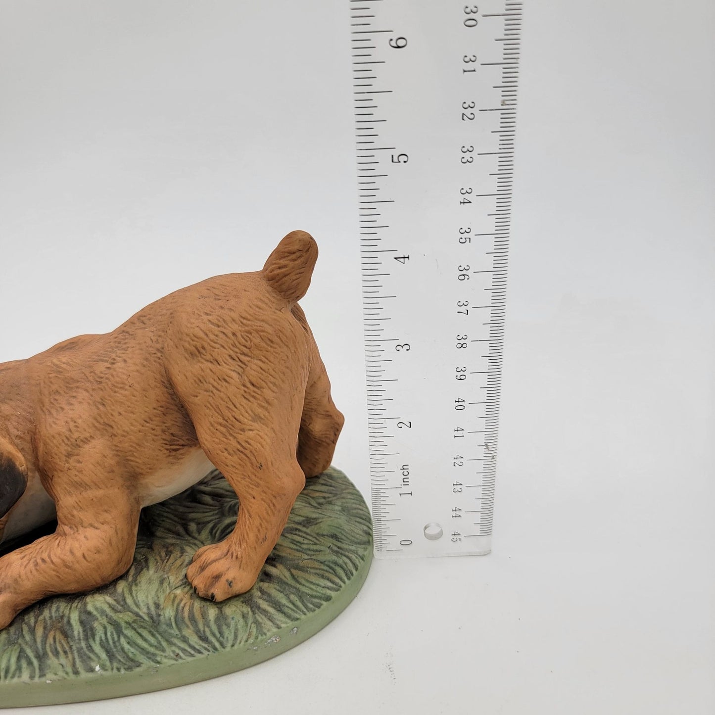 1985 Masterpiece Porcelain By Homco English Bulldog With Sunflowers