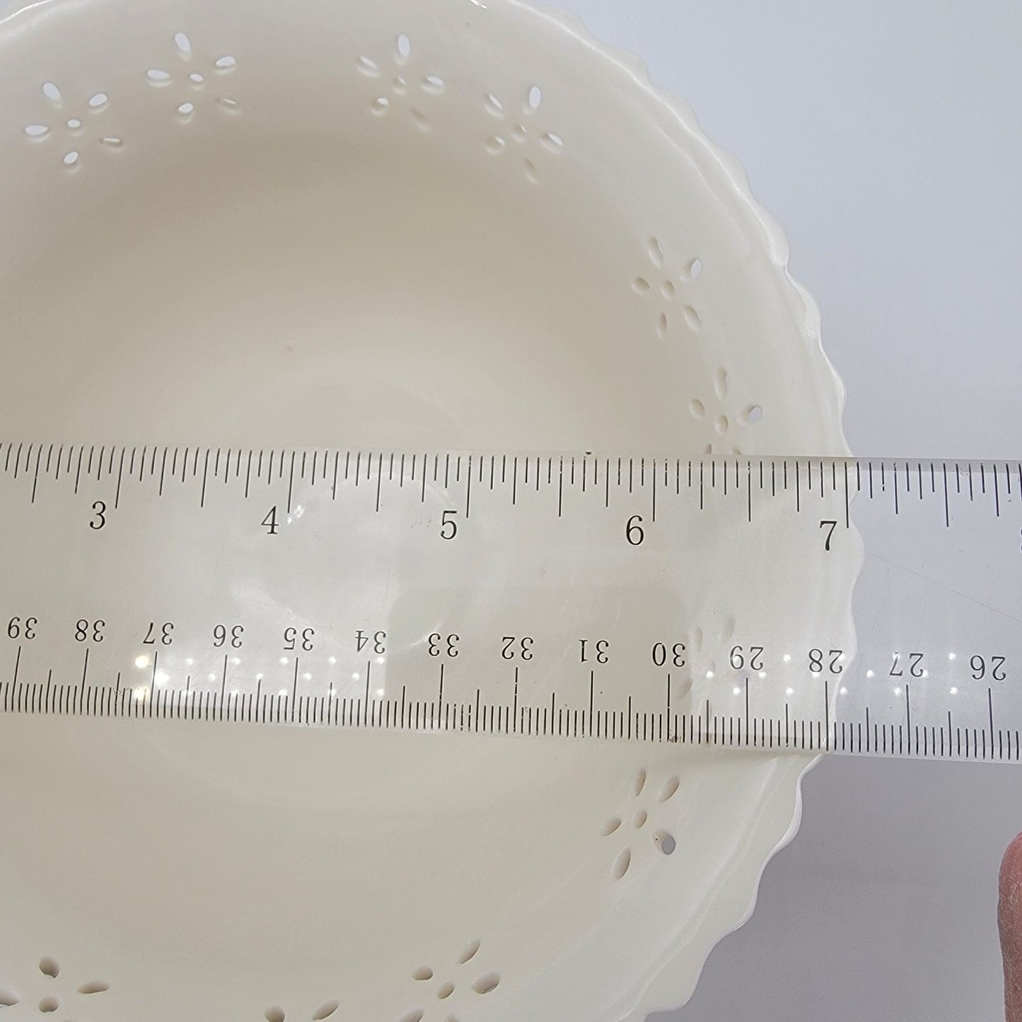 Vintage FTD Red Roses Footed Pedestal Vase