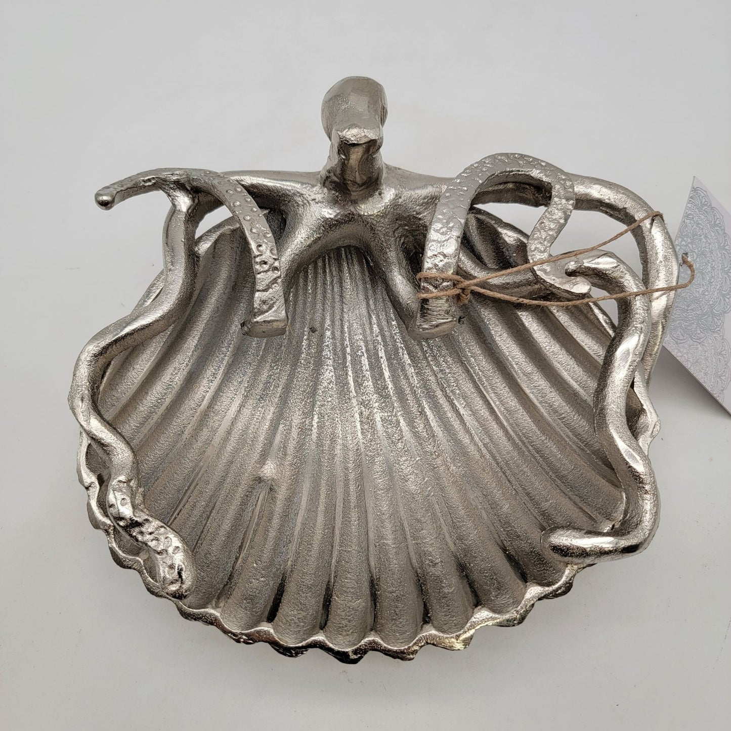 Silver Tone Metal Octopus Trinket Dish By Namaste