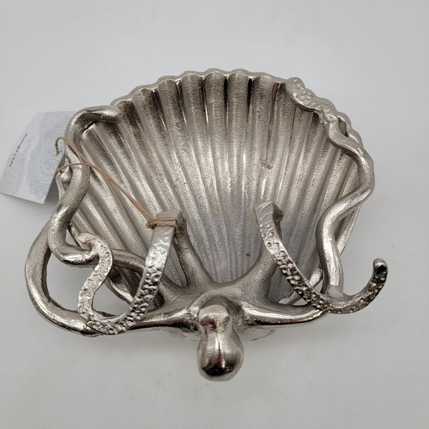 Silver Tone Metal Octopus Trinket Dish By Namaste