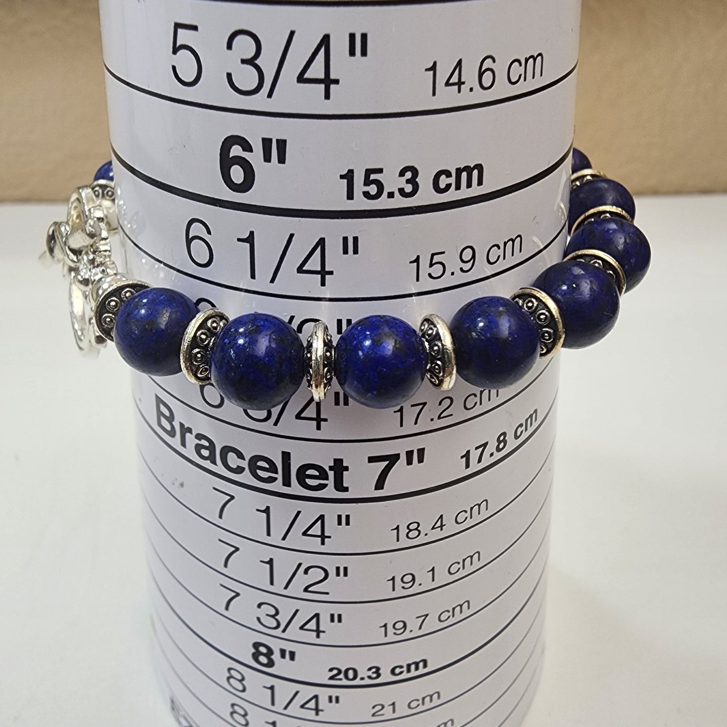 Artisan Lapis Lazuli Gemstone Beaded Bracelet
