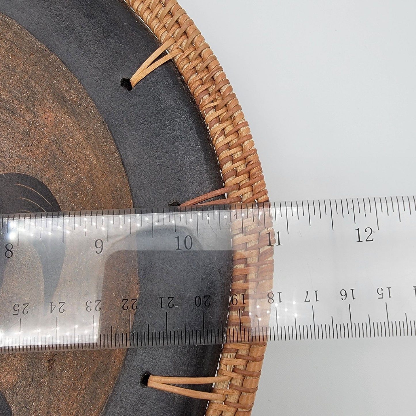 Sasak Style Wicker Rim Sea Turtle Bowl