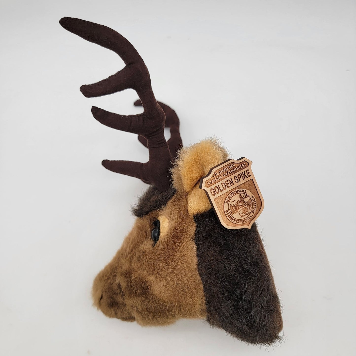 Plush Deer Trophy Mount Wall Decor Junior Park Ranger Golden Spike National Historical Park