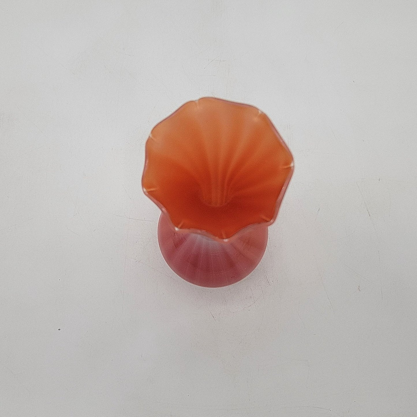 Vintage Pink Art Glass Bud Vase