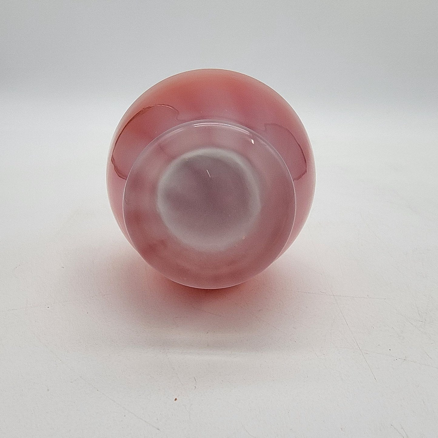 Vintage Pink Art Glass Bud Vase