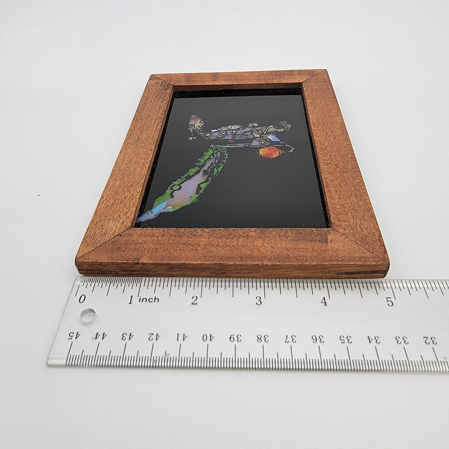 Art Deco Asian Genuine Butterfly Wings Art Painting