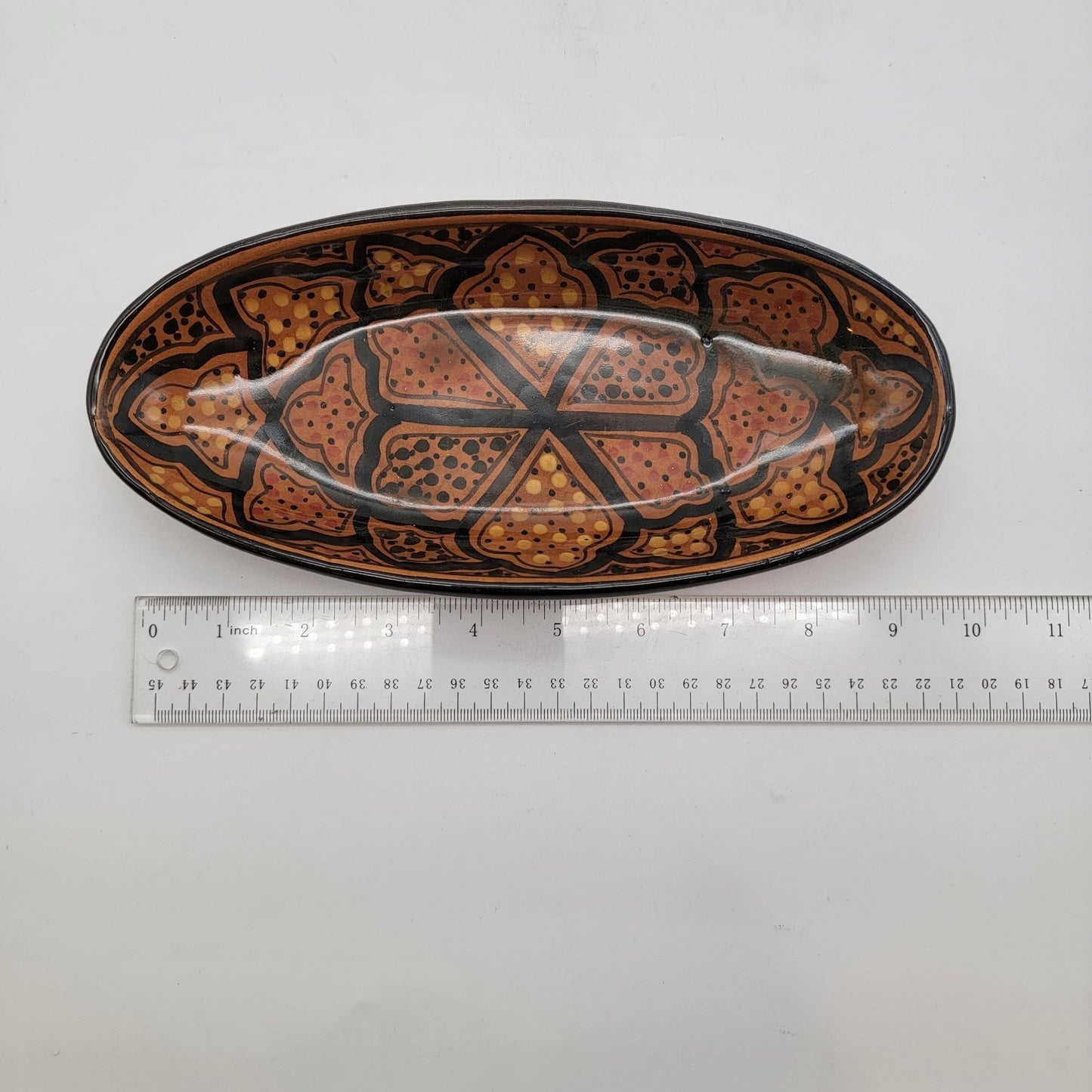 Le Souk Ceramique Tunisia Oval Dish Brown