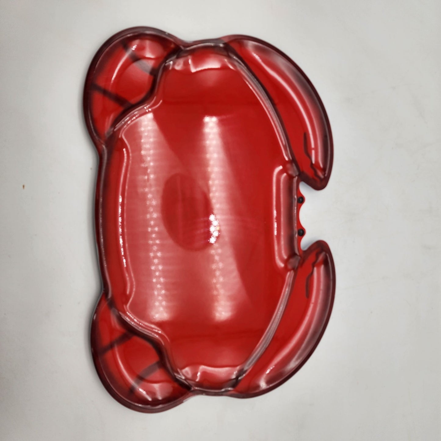 Vintage Red Crab Melamine Serving Trays -Set Of 4
