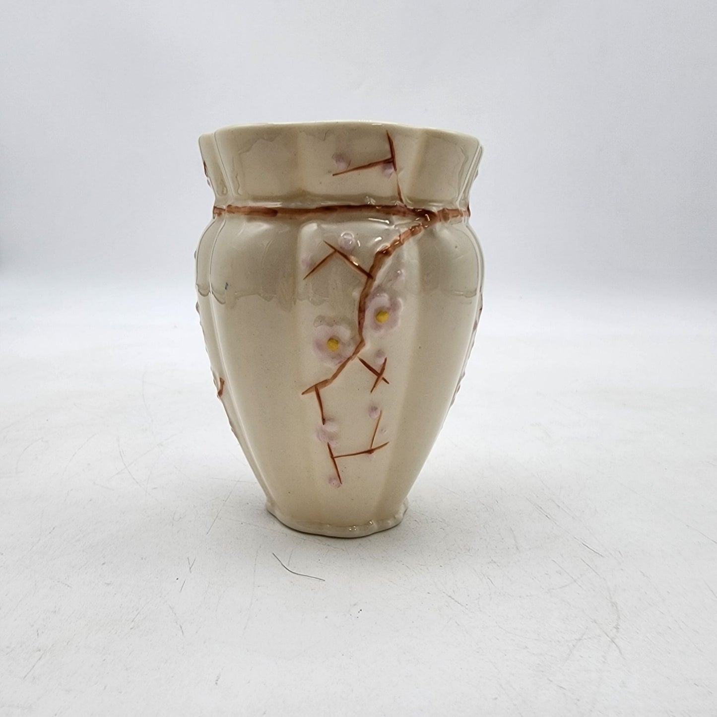 Belleek Thorn Pattern Vase
