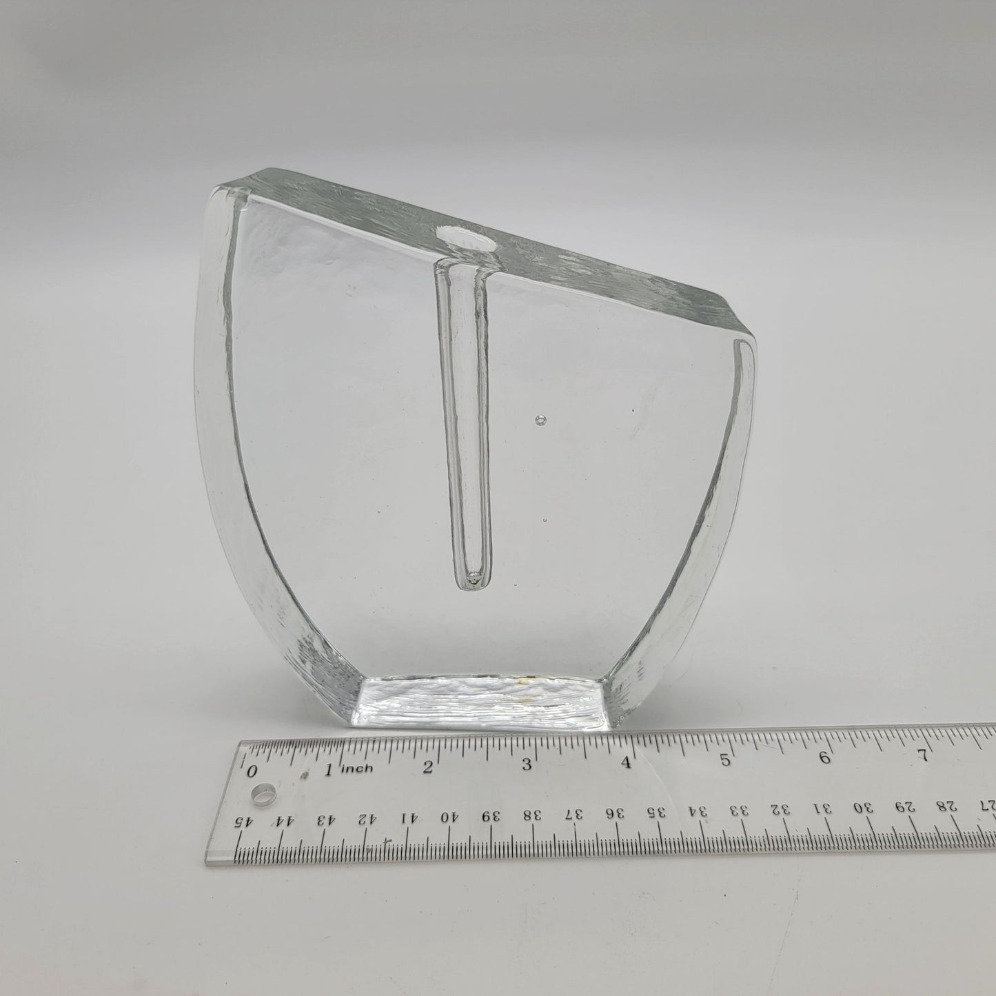 Klaus Breit For Wiesenthal Hutte Brutalist Solifleur Glass Vase