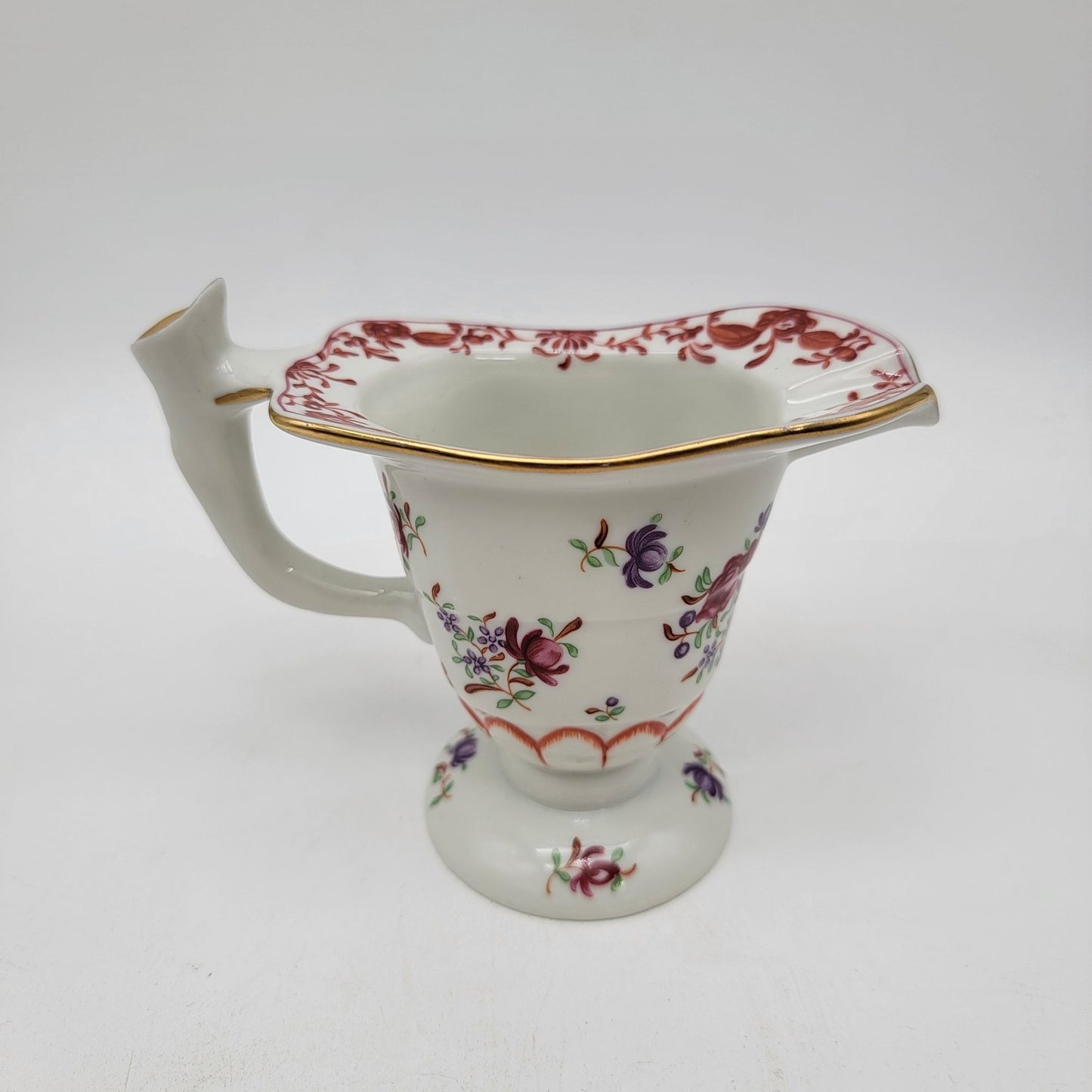 Vintage Franklin Mint Porcelain Floral Creamer