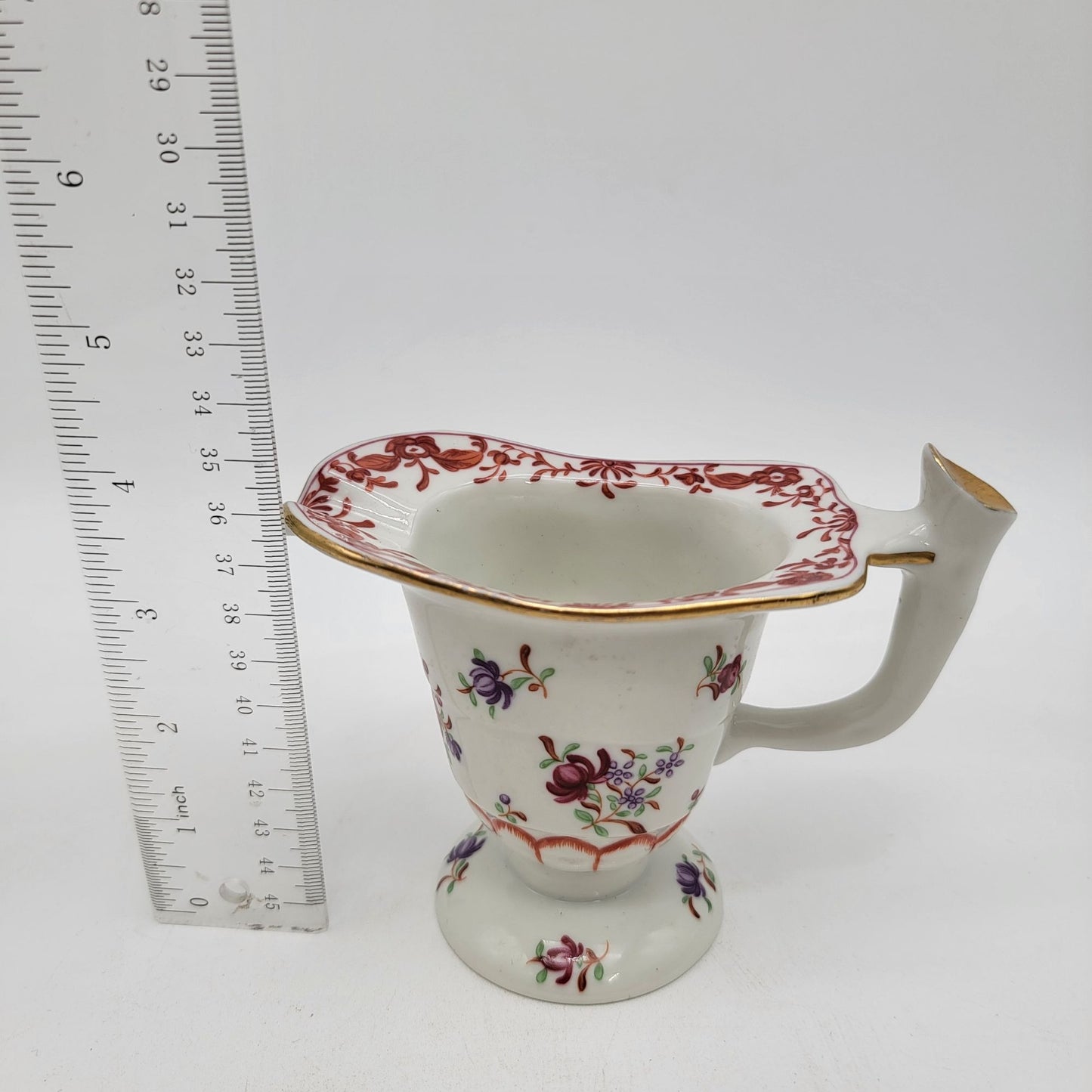 Vintage Franklin Mint Porcelain Floral Creamer