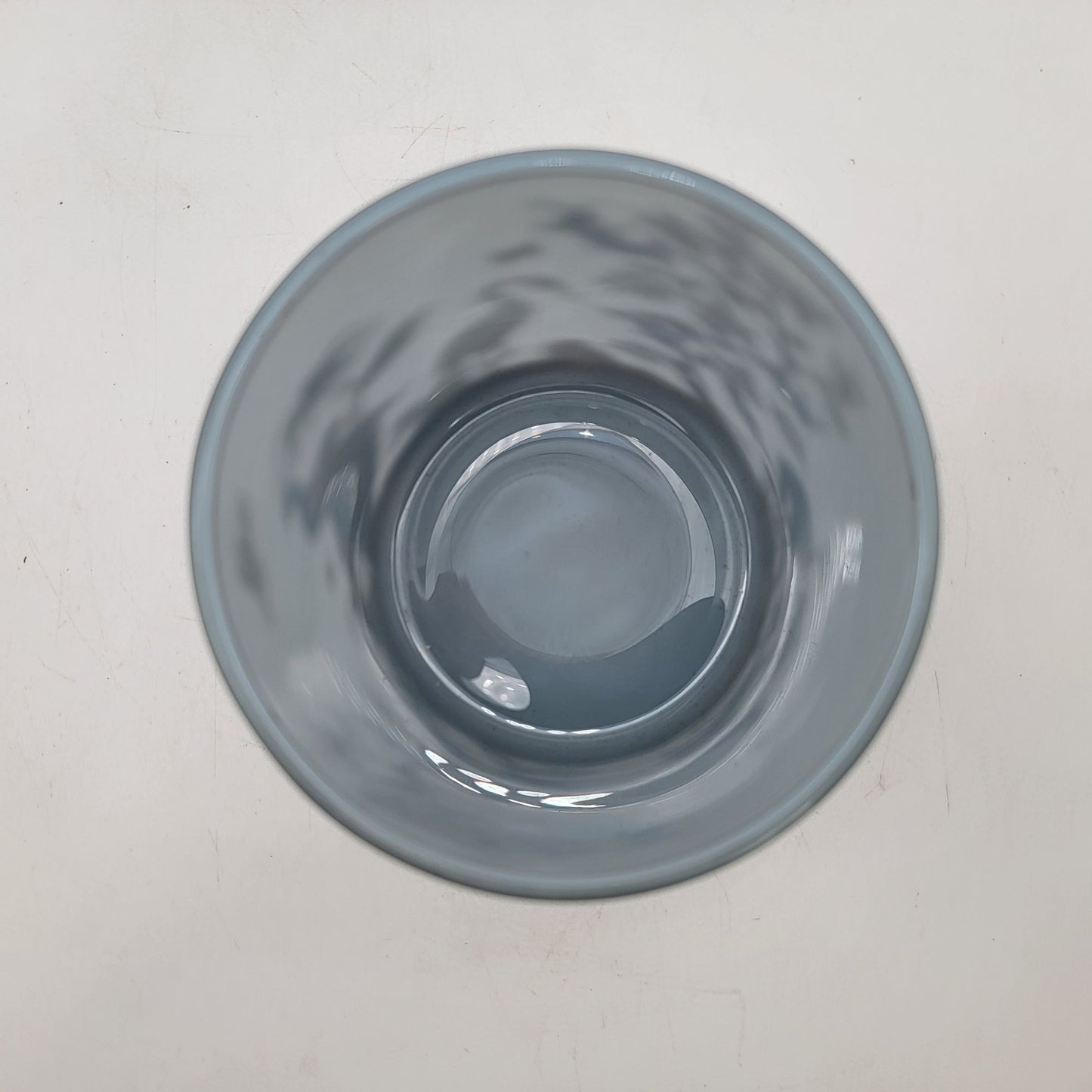 Hand-Painted Glass Candle Holder With Peacock Heron Birds