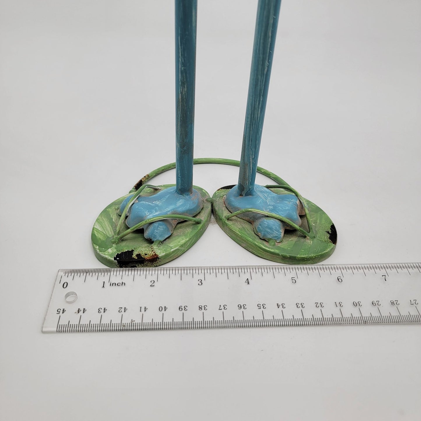 Metal Folk Art Whimsical Cat in Bikini Yard Statue