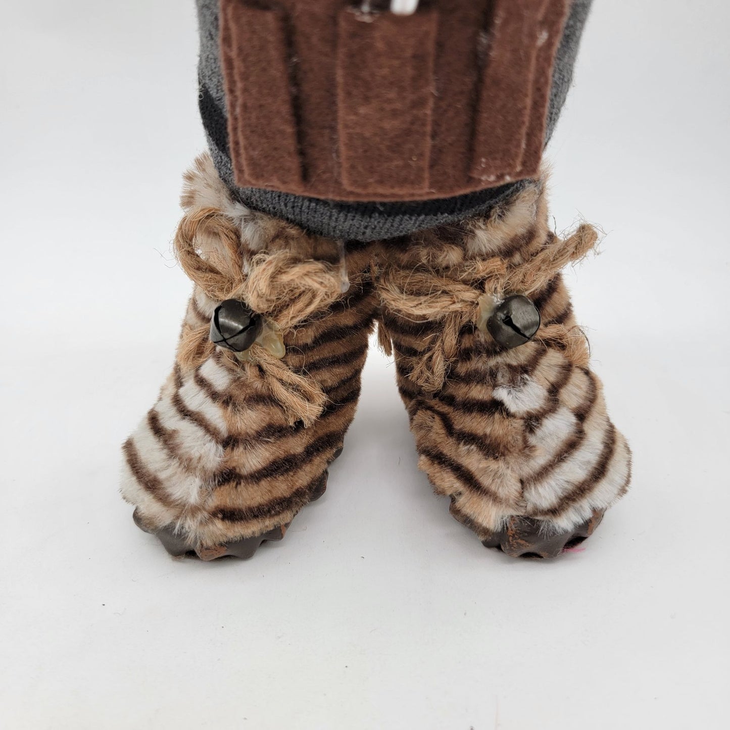 Handyman Gnome With Yellow Hat & Faux Fur Boots
