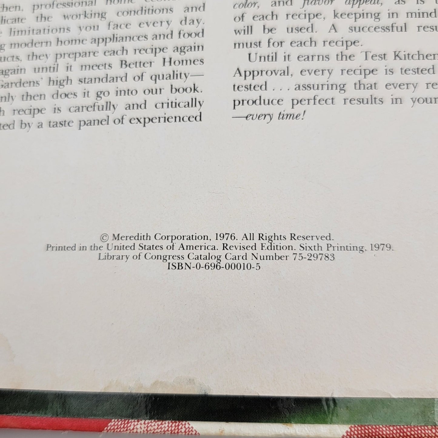 Better Homes & Gardens New Cook Book 1979 Sixth Printing