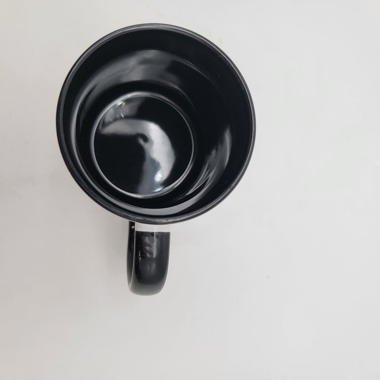 "Its Fine" Funny Cat Mug With Black Handle & Interior