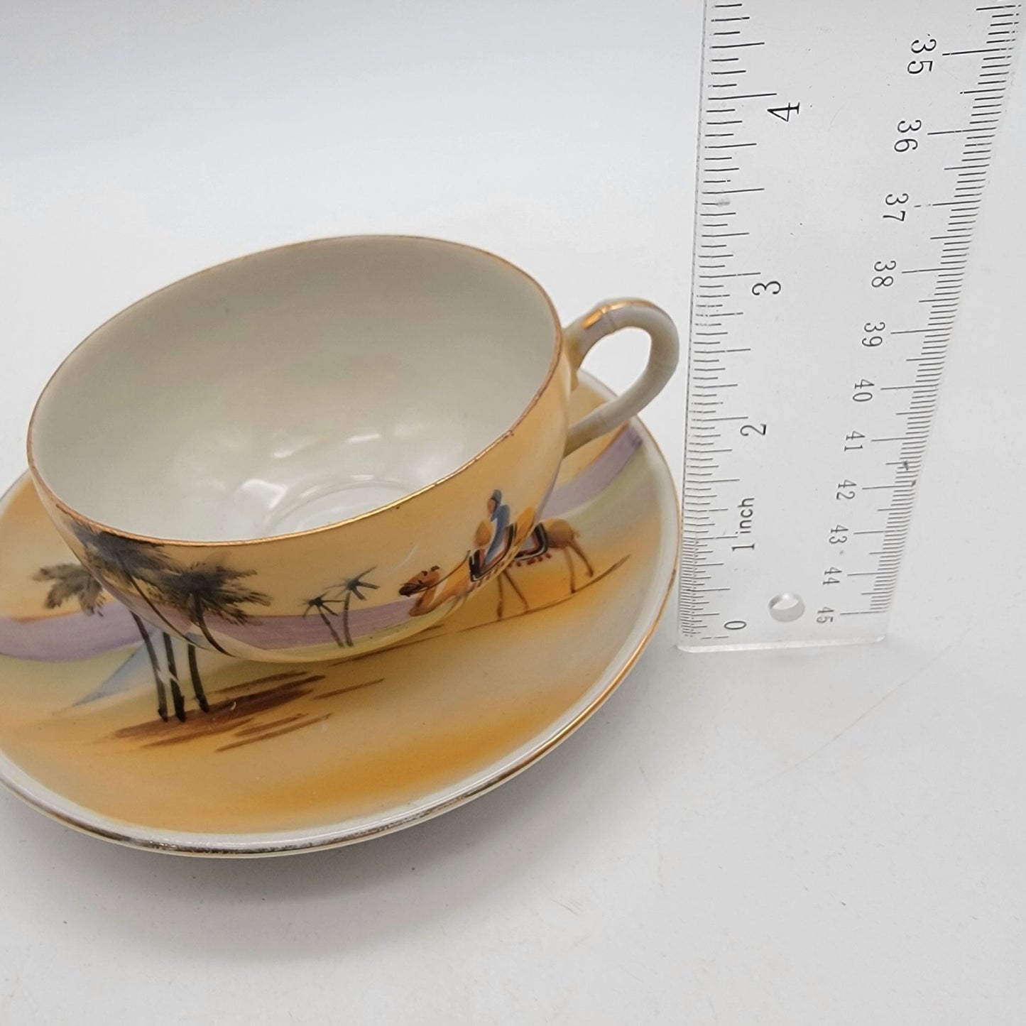 Antique Camel Scene S&K Nippon Hand Painted Teacup & Saucer