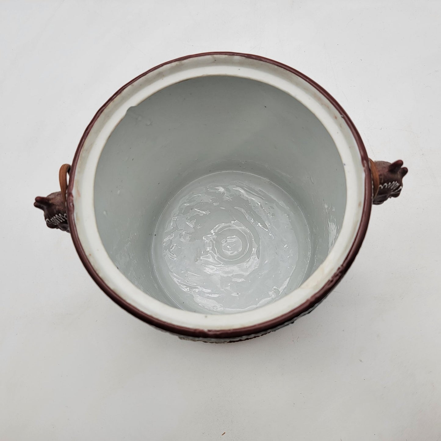 Japanese Dragonware Moriage Ice Bucket W/ Lid