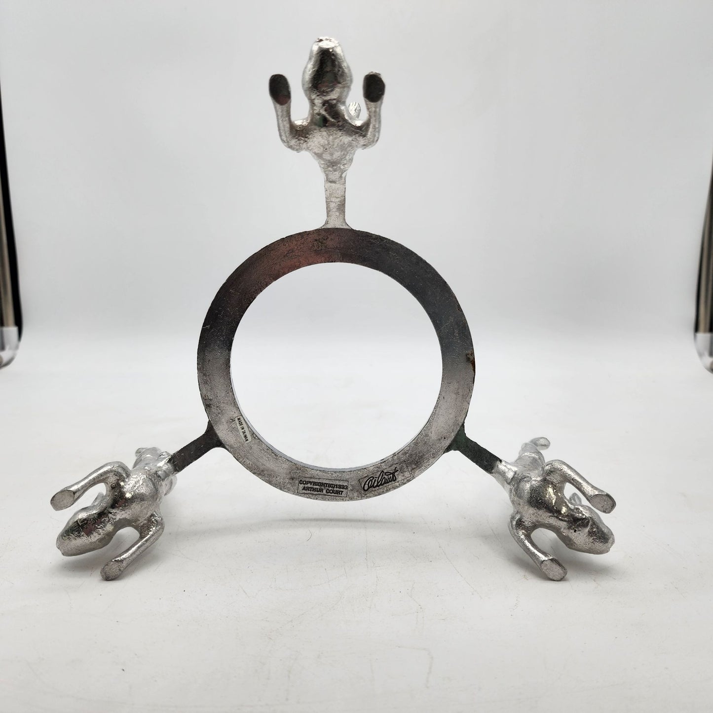 Arthur Court 1988 Aluminum Bunny Bowl Stand