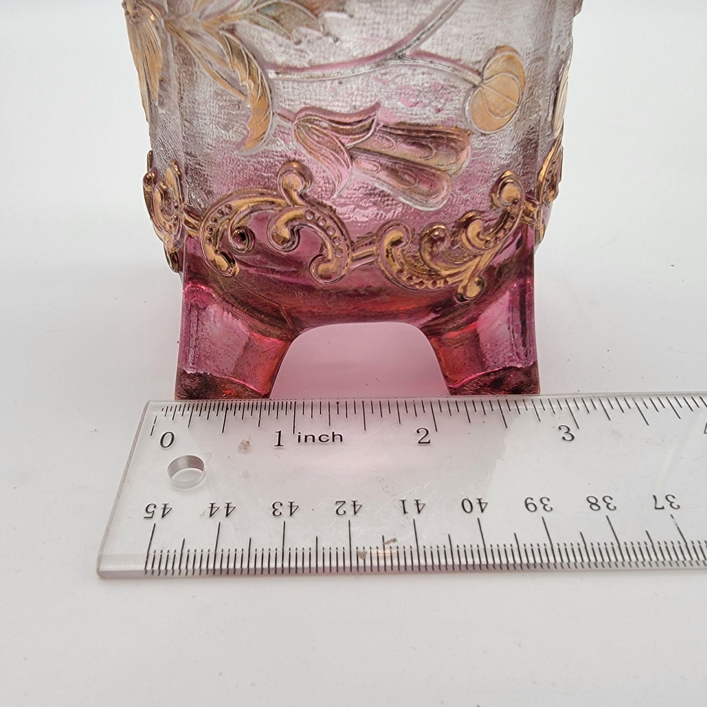 EAPG US Glass Co. Floradora Bohemian Footed Creamer