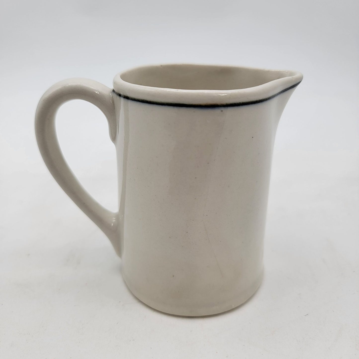 Vintage 1930s Blue Delft Czech Porcelain Pitcher With Ship Design