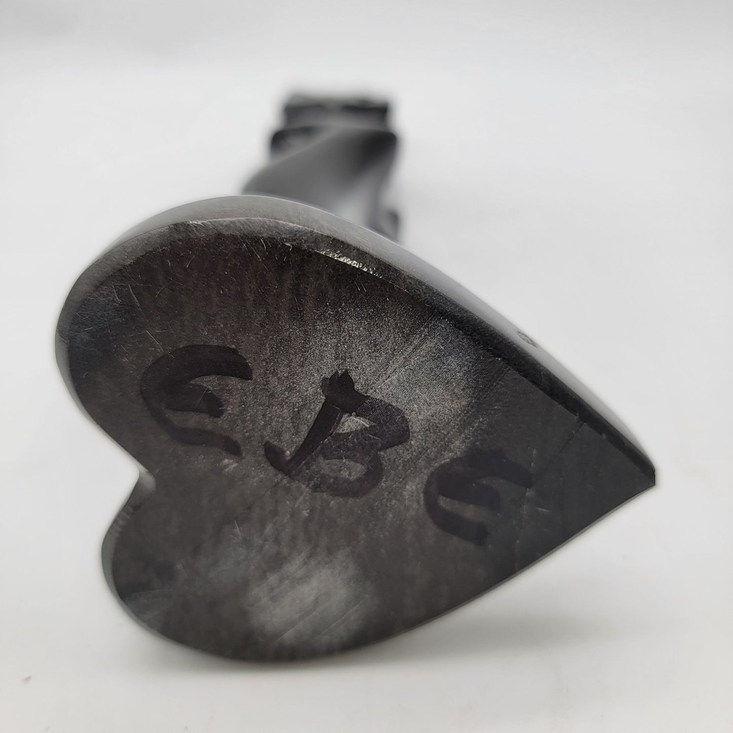 Abstract Black Stone Sculpture