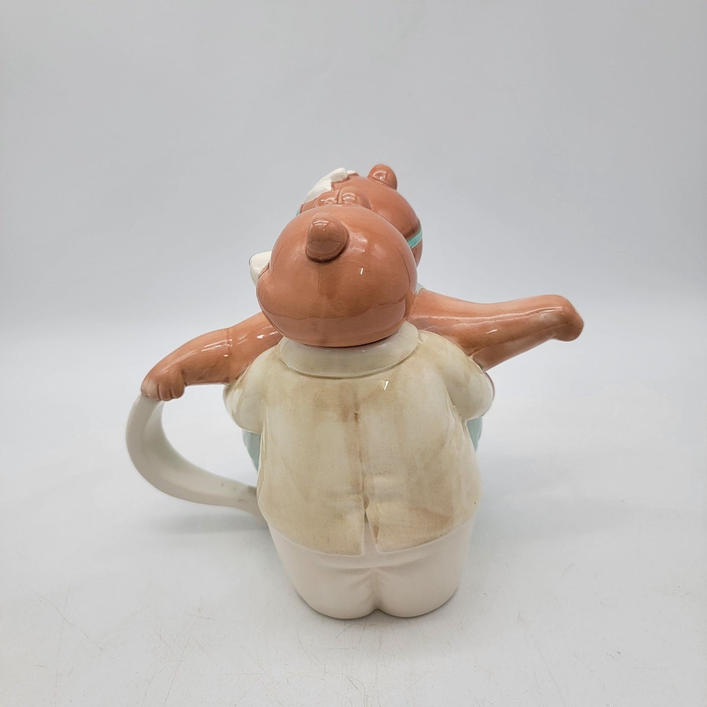 Vintage Applause Dancing Bear Couple Teapot