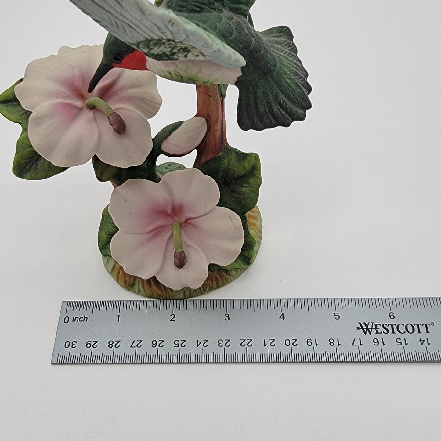 Gallery Originals Ruby Throat Hummingbird Porcelain Figurine