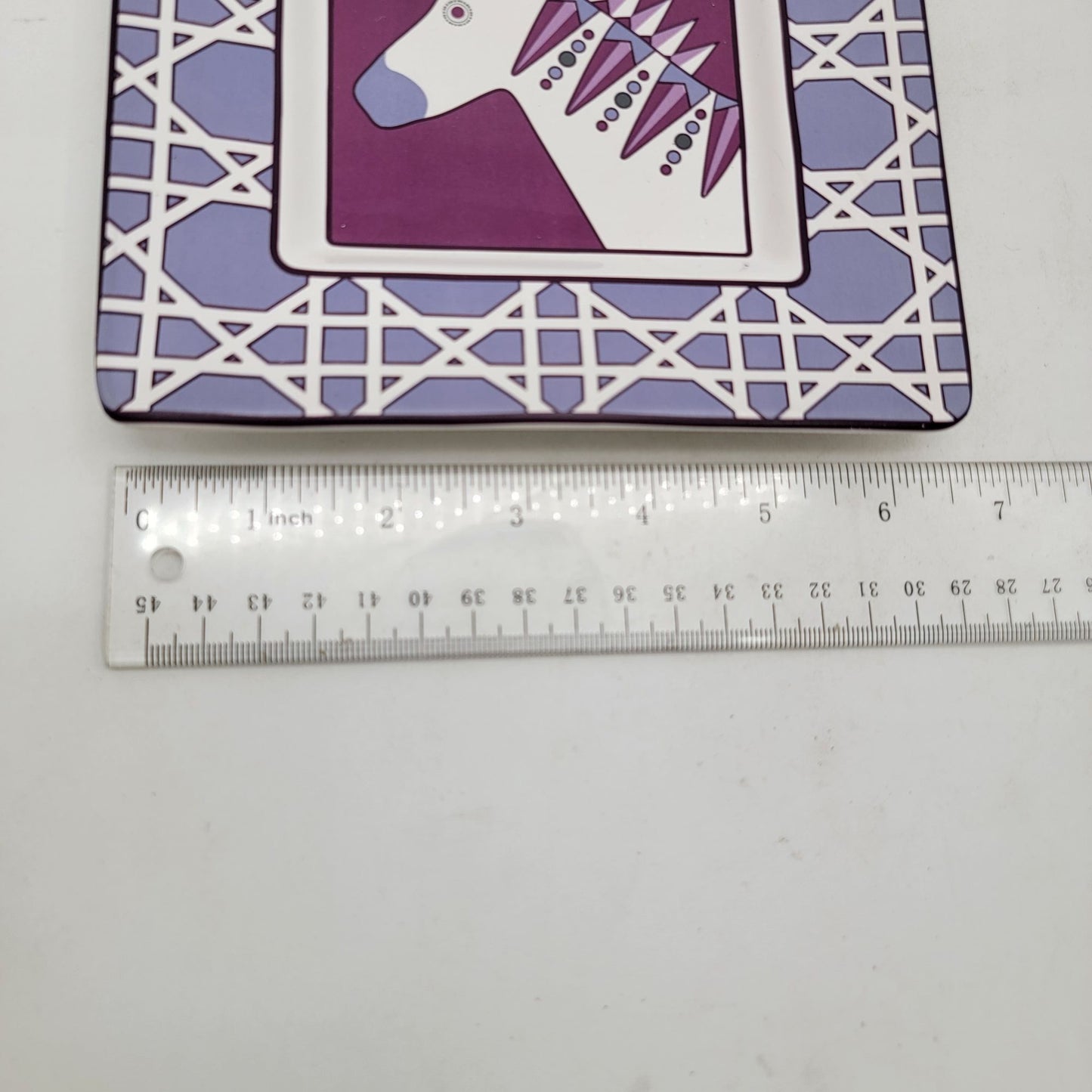 Happy Chic By Jonathan Adler Square Purple Zebra Trinket Dish