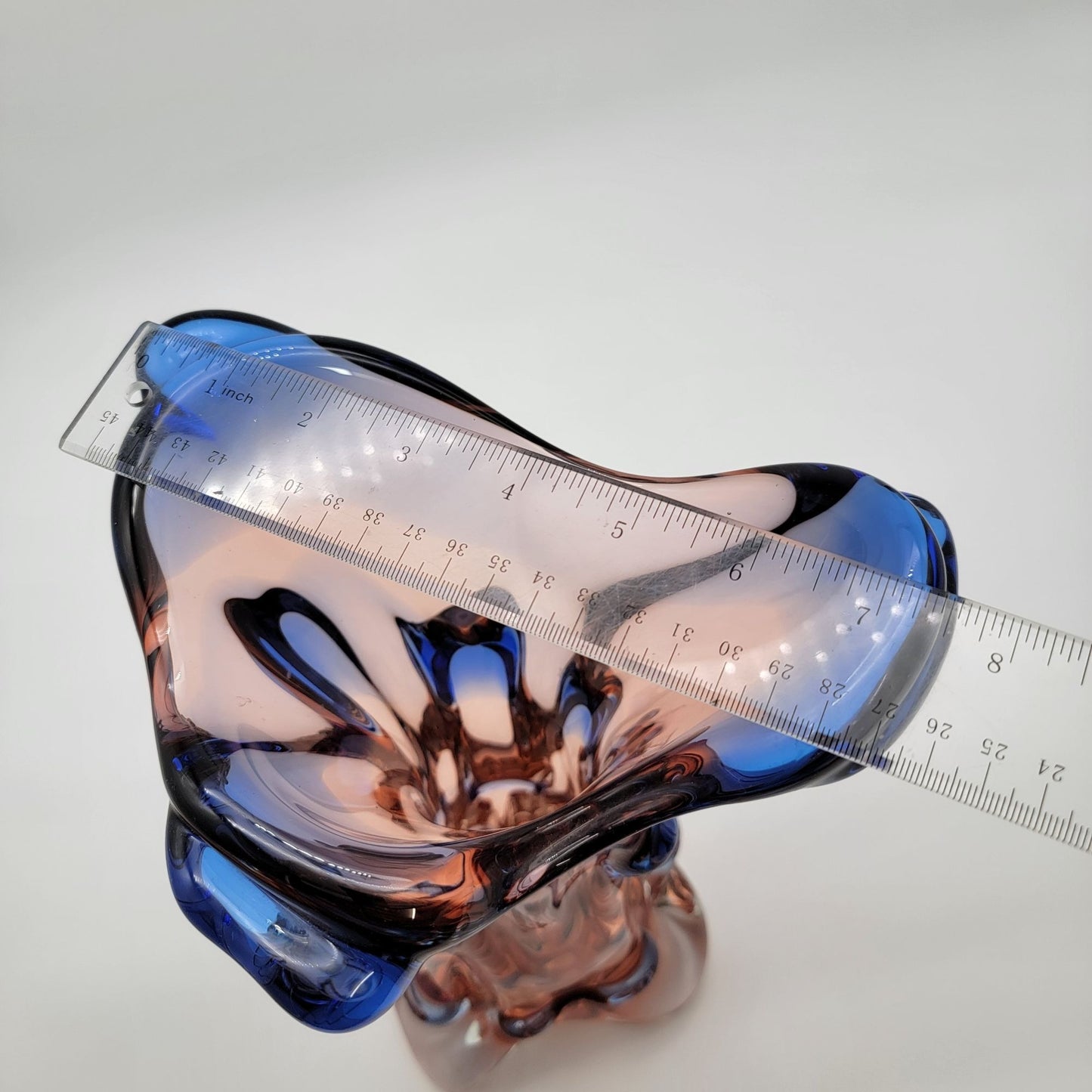 Mstisov Glassworks Czech Art Glass Vase Niagara Collection by Frantisek Zemek