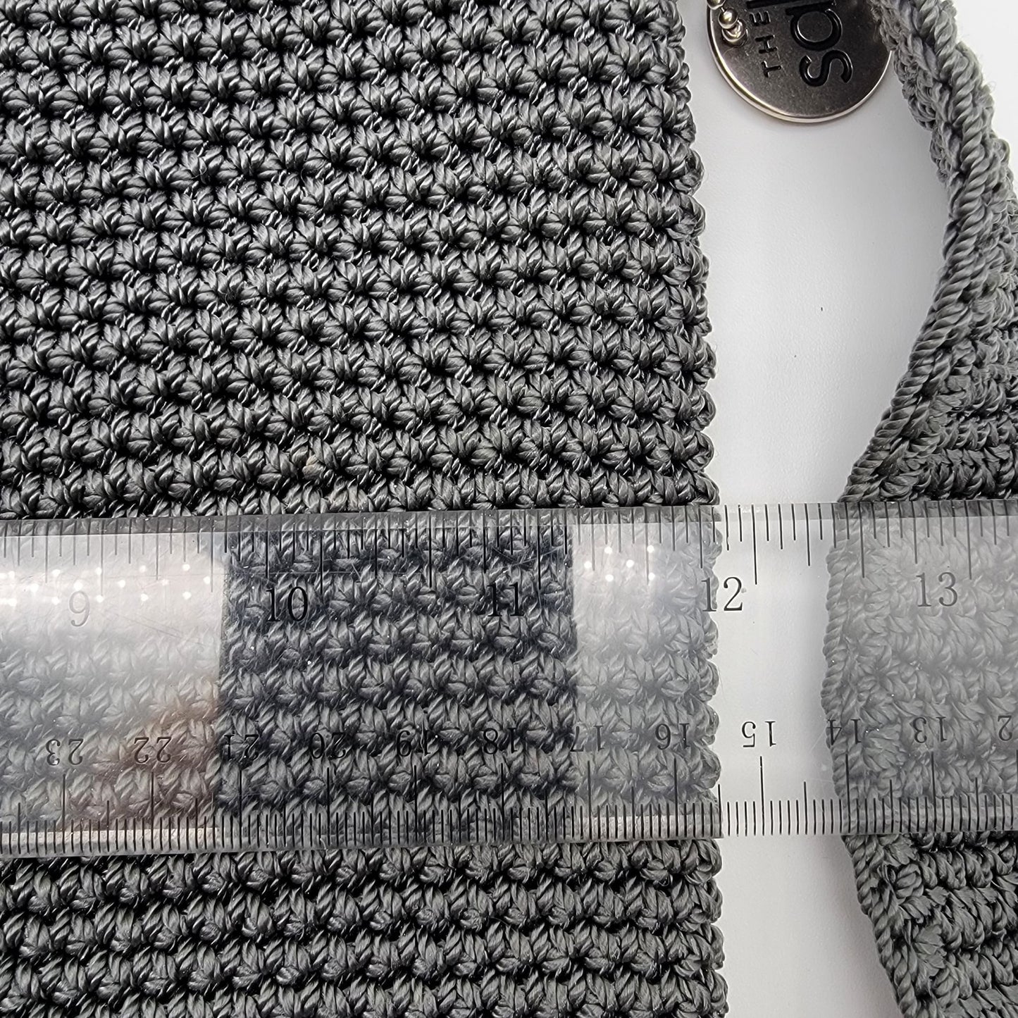 the sak Crocheted Gray Shoulder Bag Purse