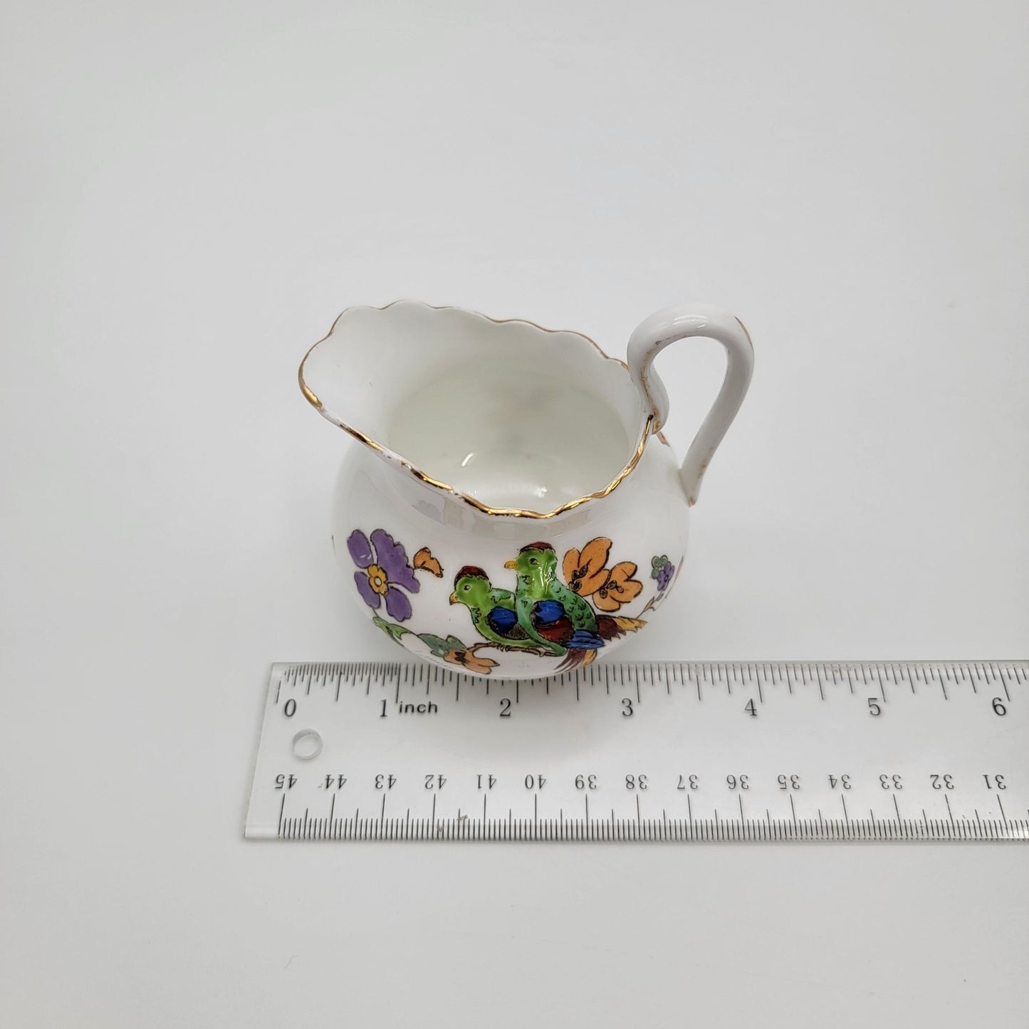 Vintage Tuscan China Lawleys Norfolk Pottery Creamer Birds
