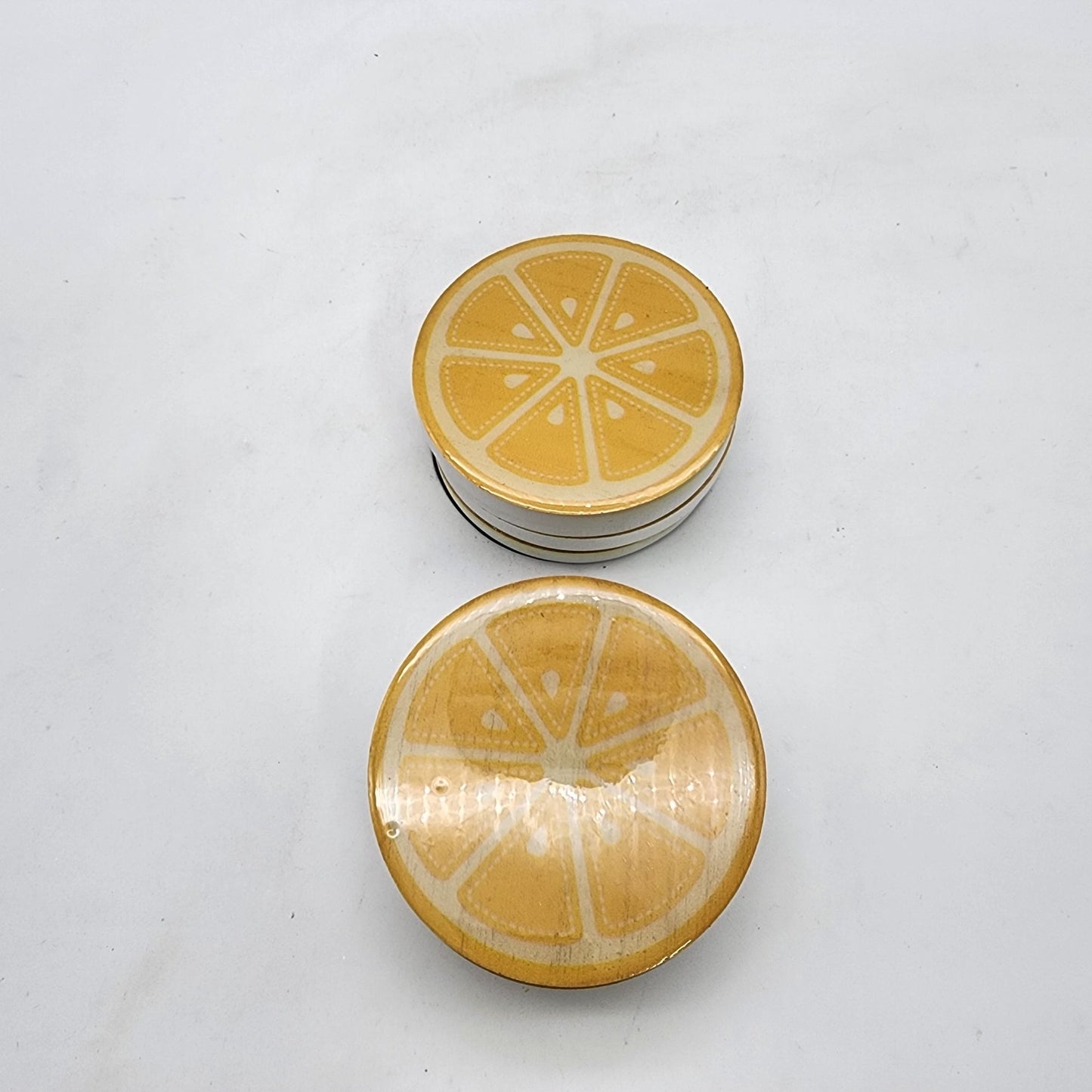 Adams & Co. Lemon Coasters Set Of 4