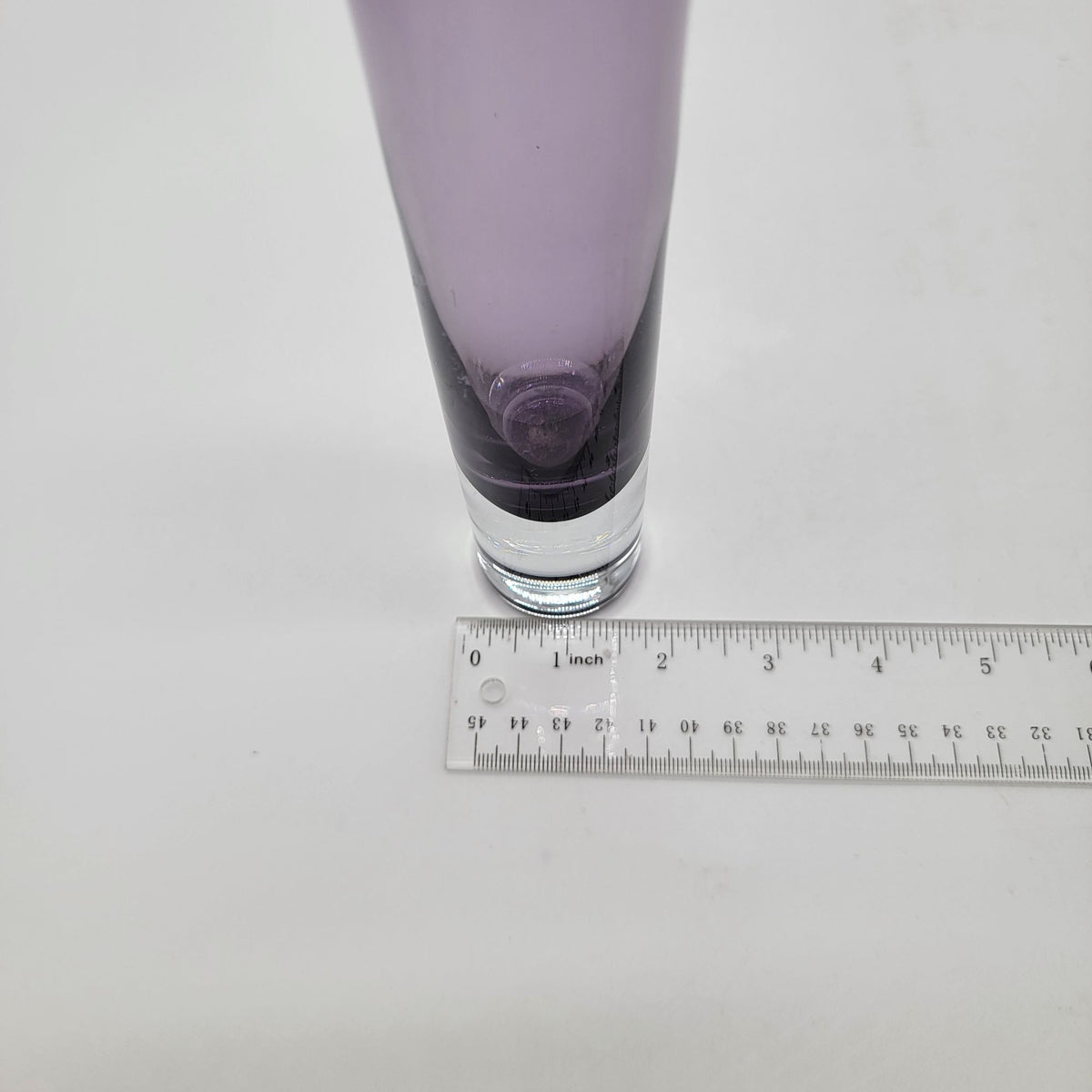 Vintage Krosno Amethyst Purple Art Glass Bud Vase