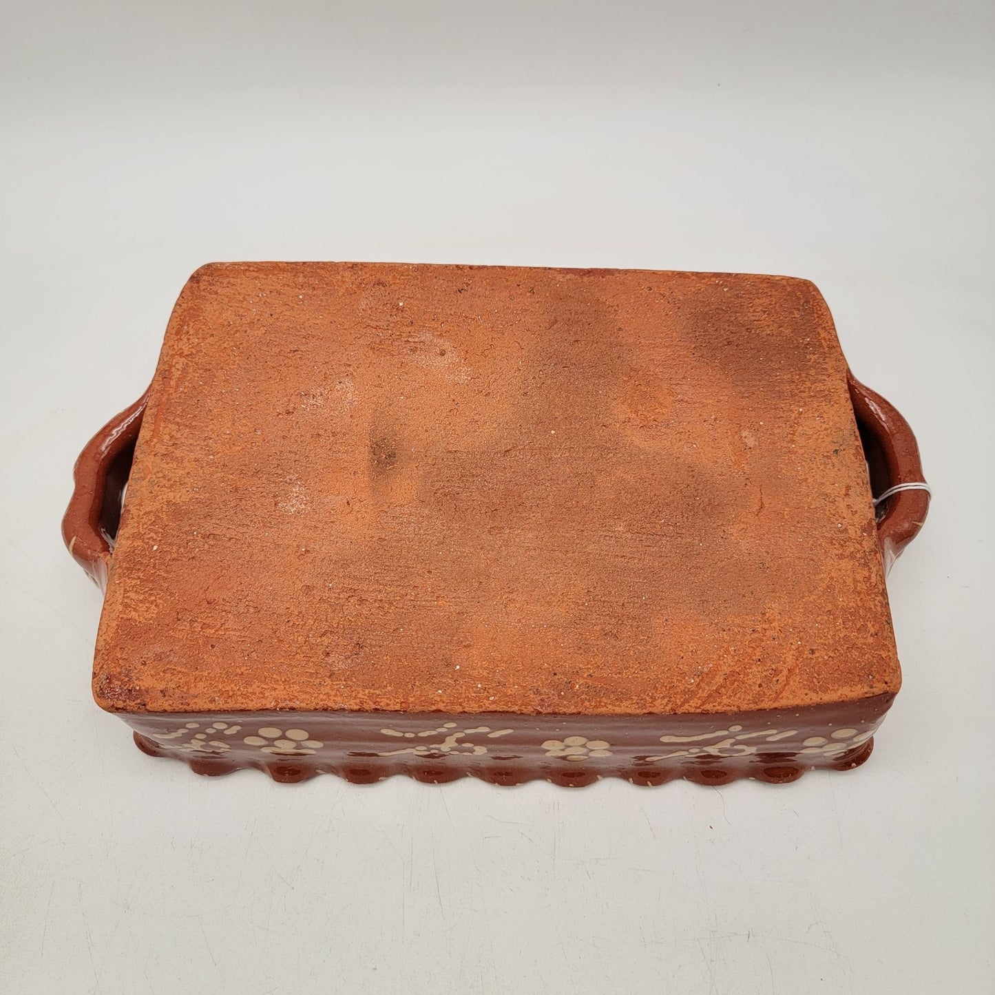 Vintage Portuguese Traditional Clay Terracotta Pottery Roaster