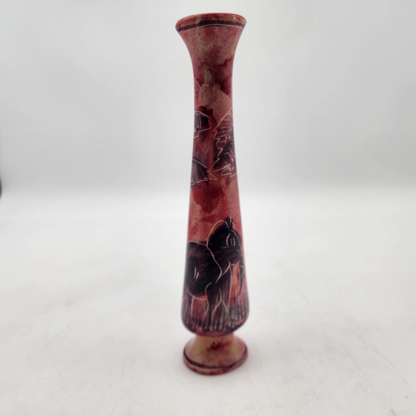 Safari Themed Soapstone Bud Vase