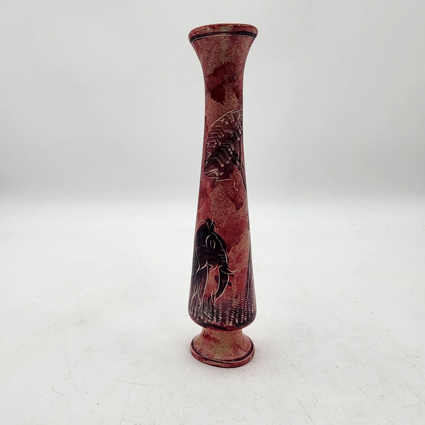 Safari Themed Soapstone Bud Vase