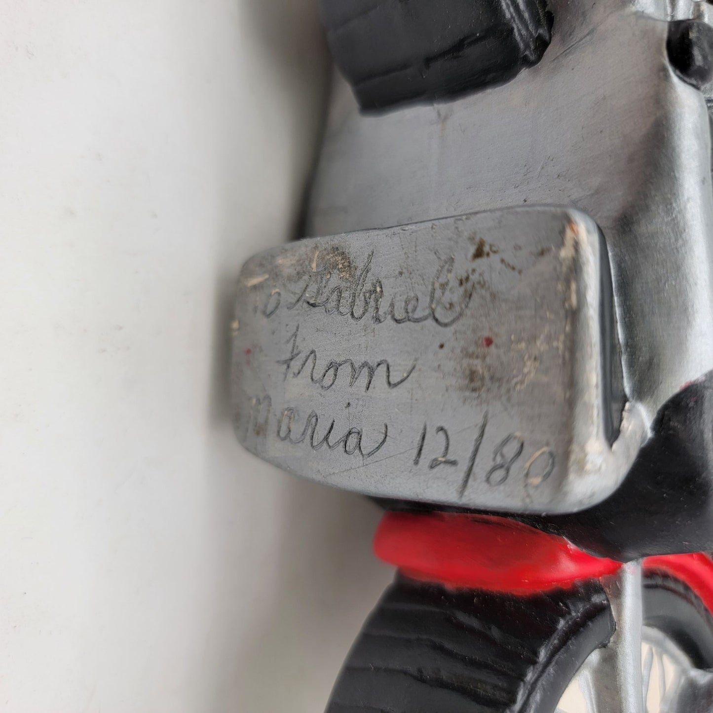 Vintage 1980  Motorcycle Pottery Planter