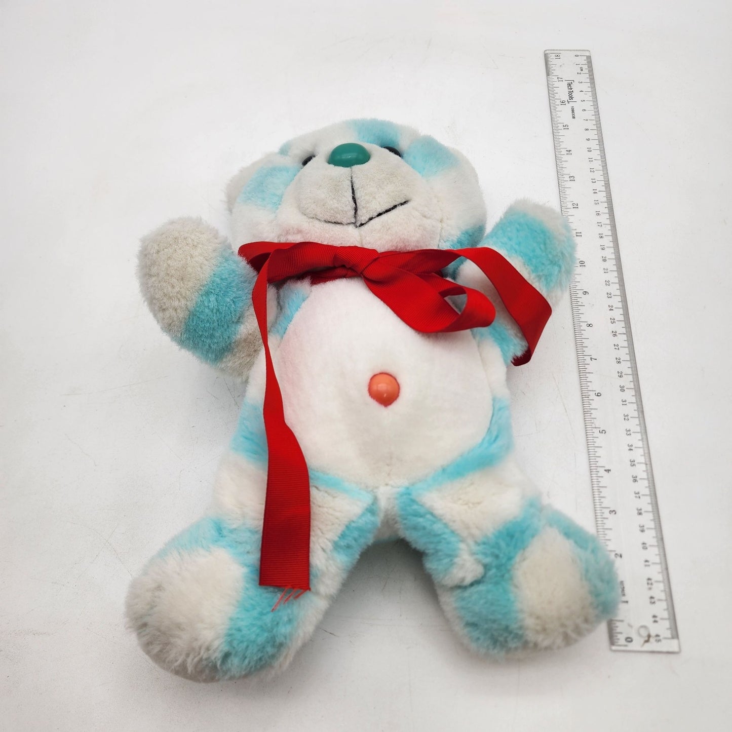 Vintage 1988 Fairview Blue and White Bear Plush