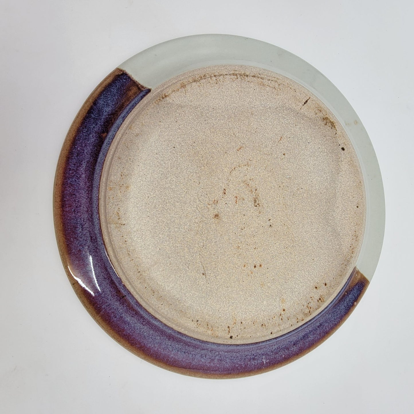 Bruce Larrabee Art Pottery Decorative Plate Abstract Tornado Design