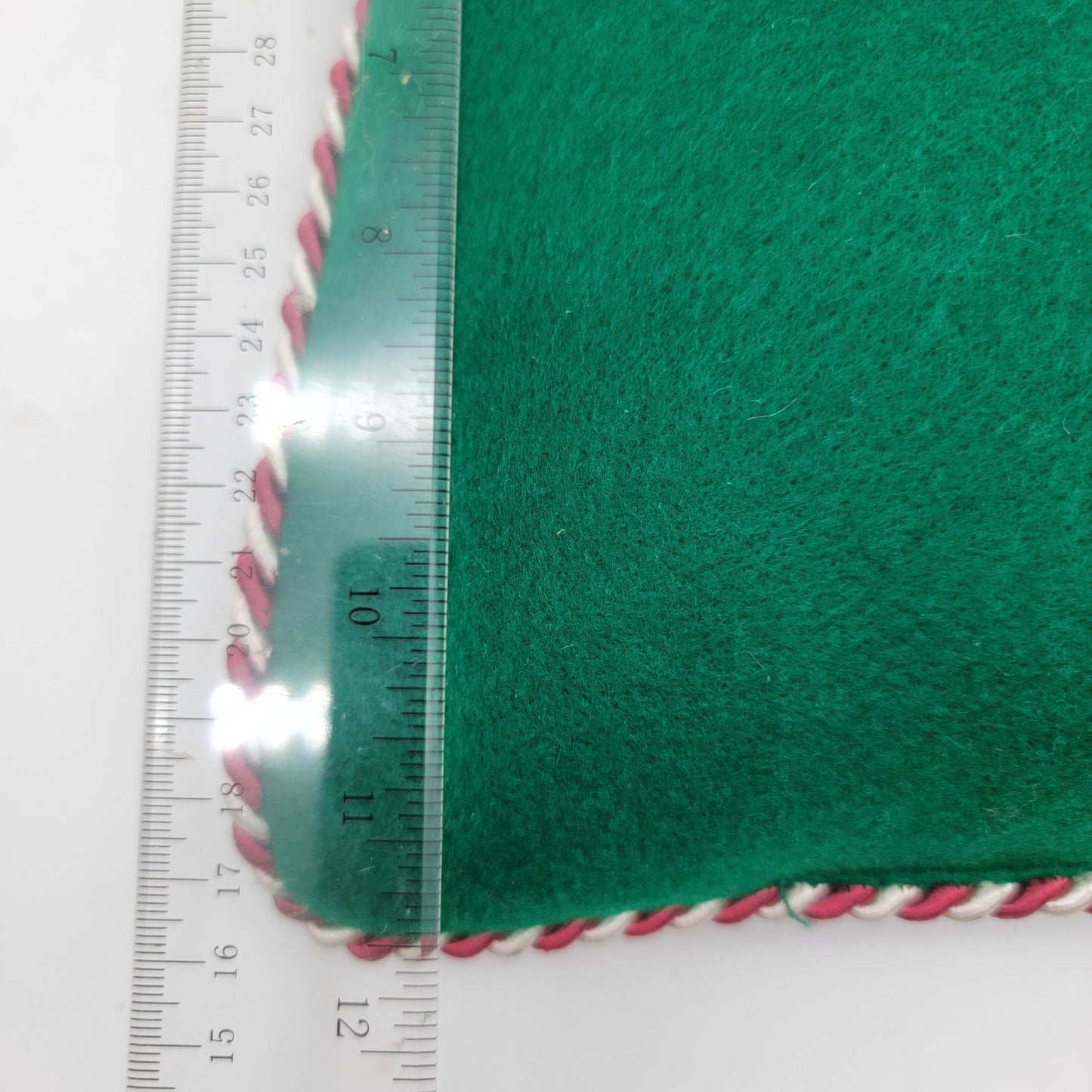 Pair of Vintage Christmas Candy Cane Felt Pillows