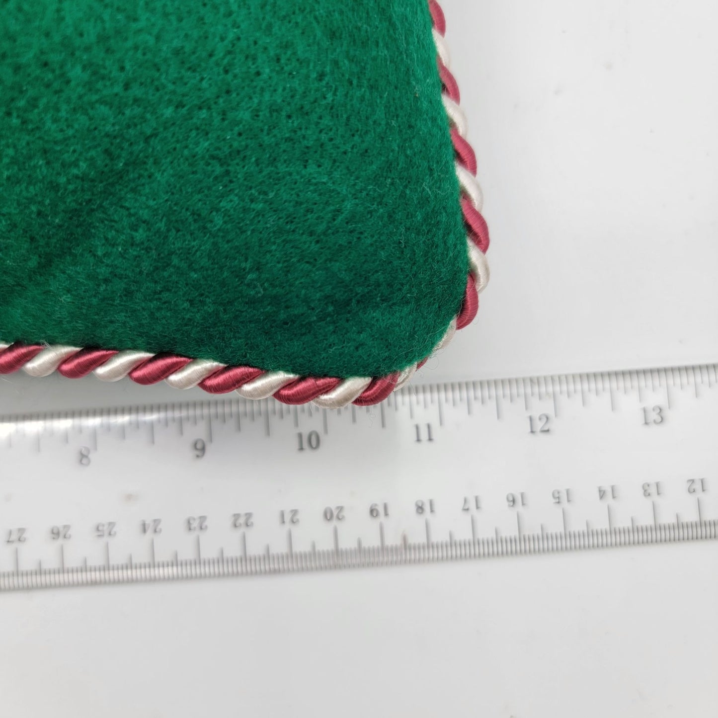Pair of Vintage Christmas Candy Cane Felt Pillows