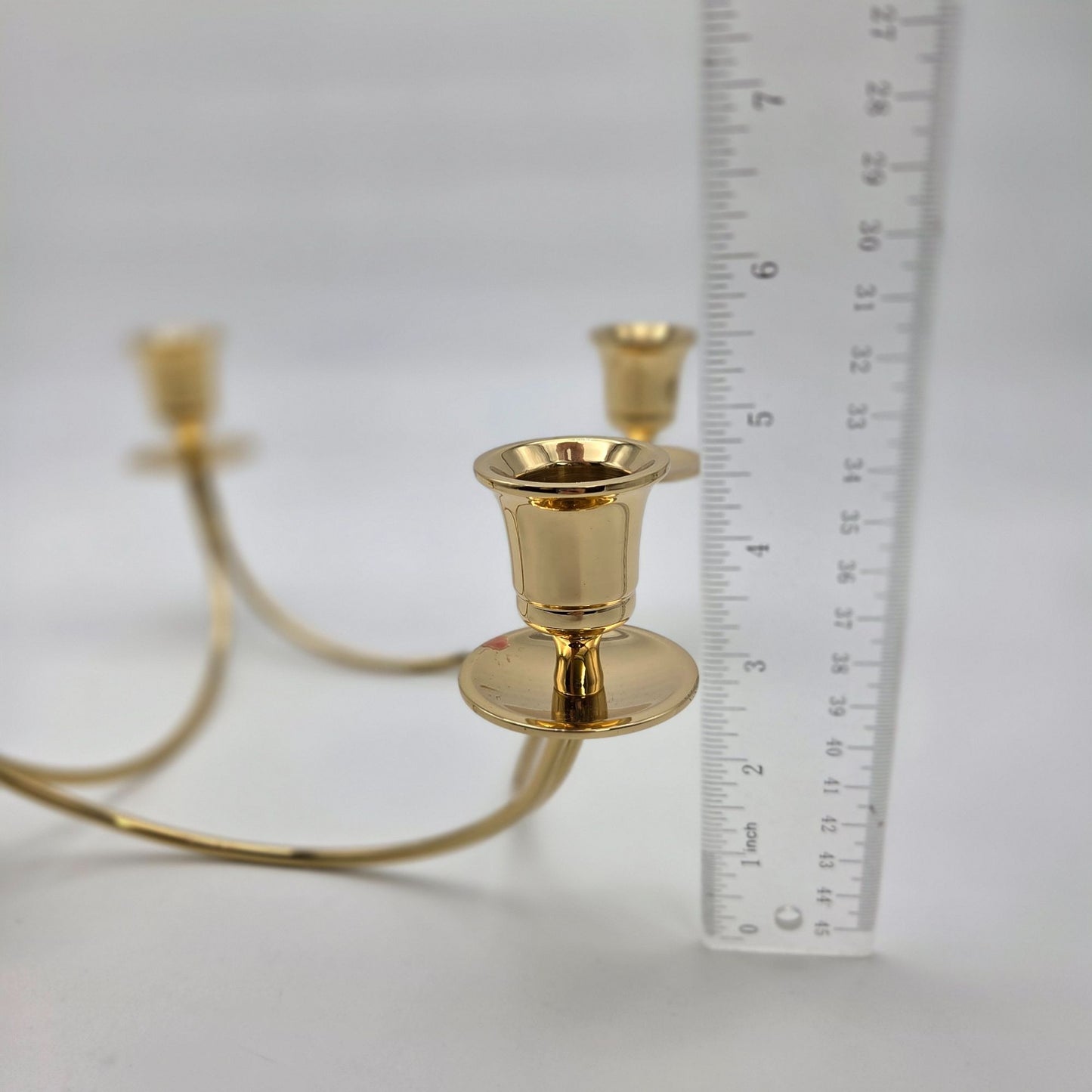 Quartet Brass Candle Holder Candelabra Partylite
