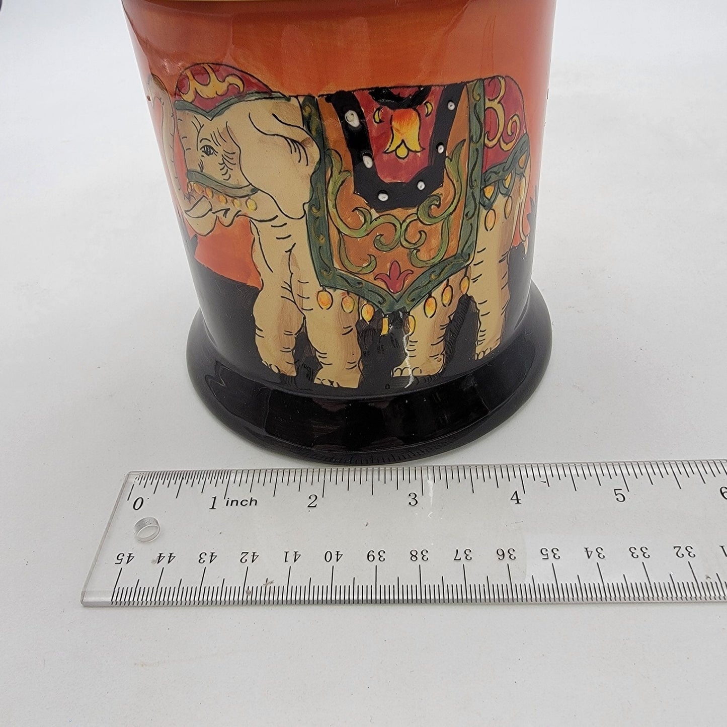 Vintage New West Indies Elephant Canister With Lid