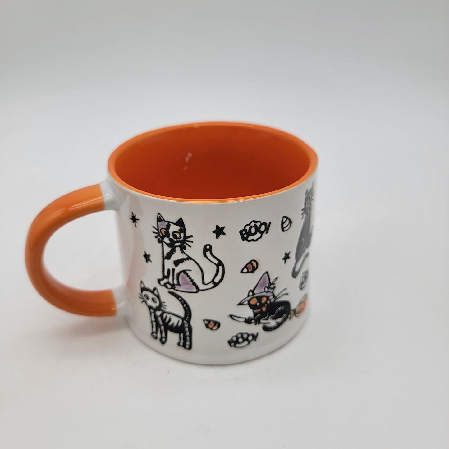 Halloween-Themed Coffee Mug With Black Cats by Eli + Ana