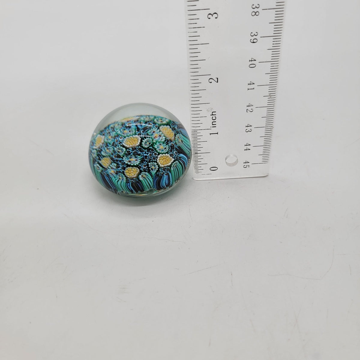 Vetreria 3 Fiori Murano Glass Paperweight Signed
