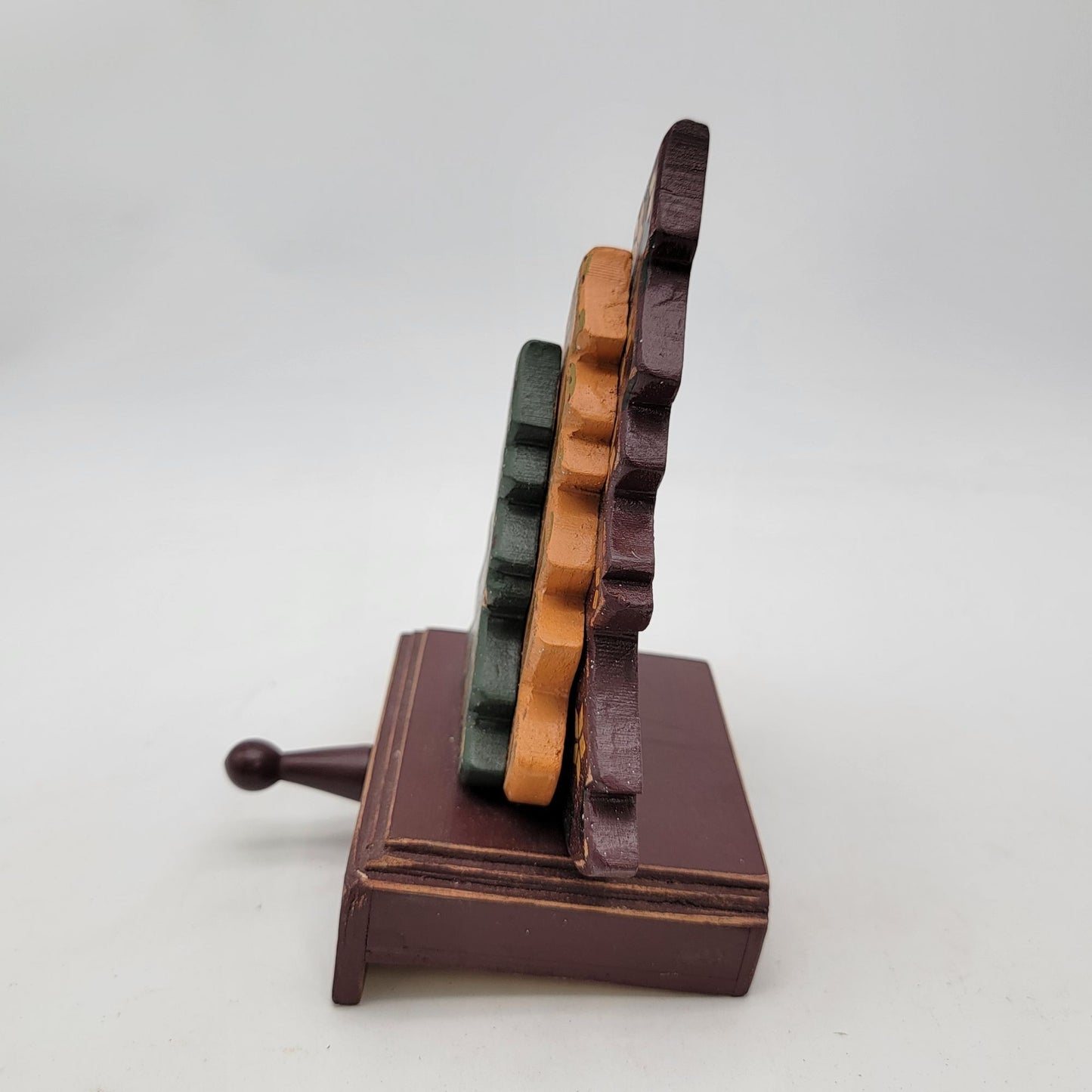 Handcrafted Wooden Christmas Tree Stocking Holder