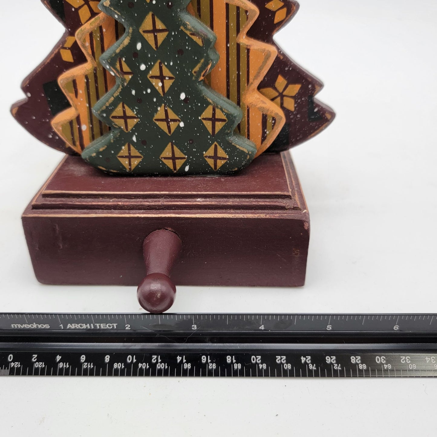 Handcrafted Wooden Christmas Tree Stocking Holder